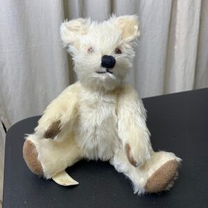 Big Softies Collectible Bear 10" White Good Pre-owned Condition